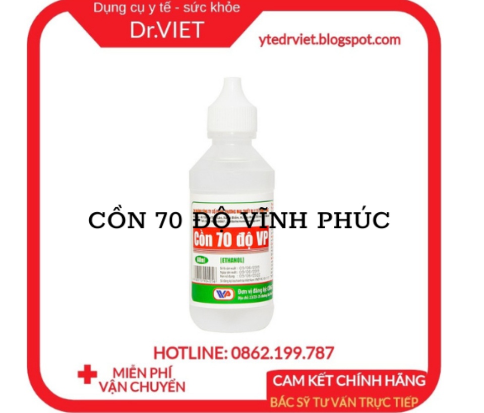 Nước ethanol 70 độ Vĩnh Phúc dùng để xử lý làm sạch môi trường, sát khuẩn bề mặt vật dụng và có thể xử lý vi khuẩn trên con người, bề mặt da, sát khuẩn vết thương, diệt khuẩn, sát khuẩn dụng cụ y tế, đồ vật DrViet 62 Nước ethanol 70 độ Vĩnh Phúc dùng để xử lý làm sạch môi trường, sát khuẩn bề mặt vật dụng và có thể xử lý vi khuẩn trên con người, bề mặt da, sát khuẩn vết thương, diệt khuẩn, sát khuẩn dụng cụ y tế, đồ vật DrViet