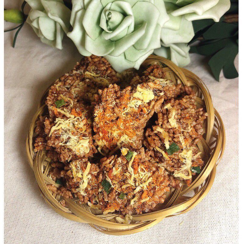 Cơm cháy GẠO LỨT chà bông - cơm cháy gạo lứt rong biển giòn - Đồ ăn vặt - ăn kiêng - đồ ăn - bánh ăn vặt