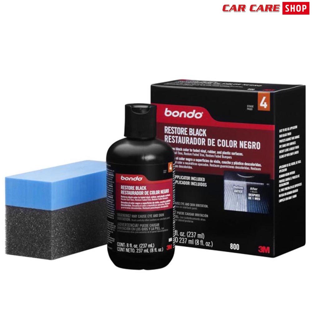 Chai phục hồi nhựa đen cho nhựa sần 3M Bondo Restore Black 237ml