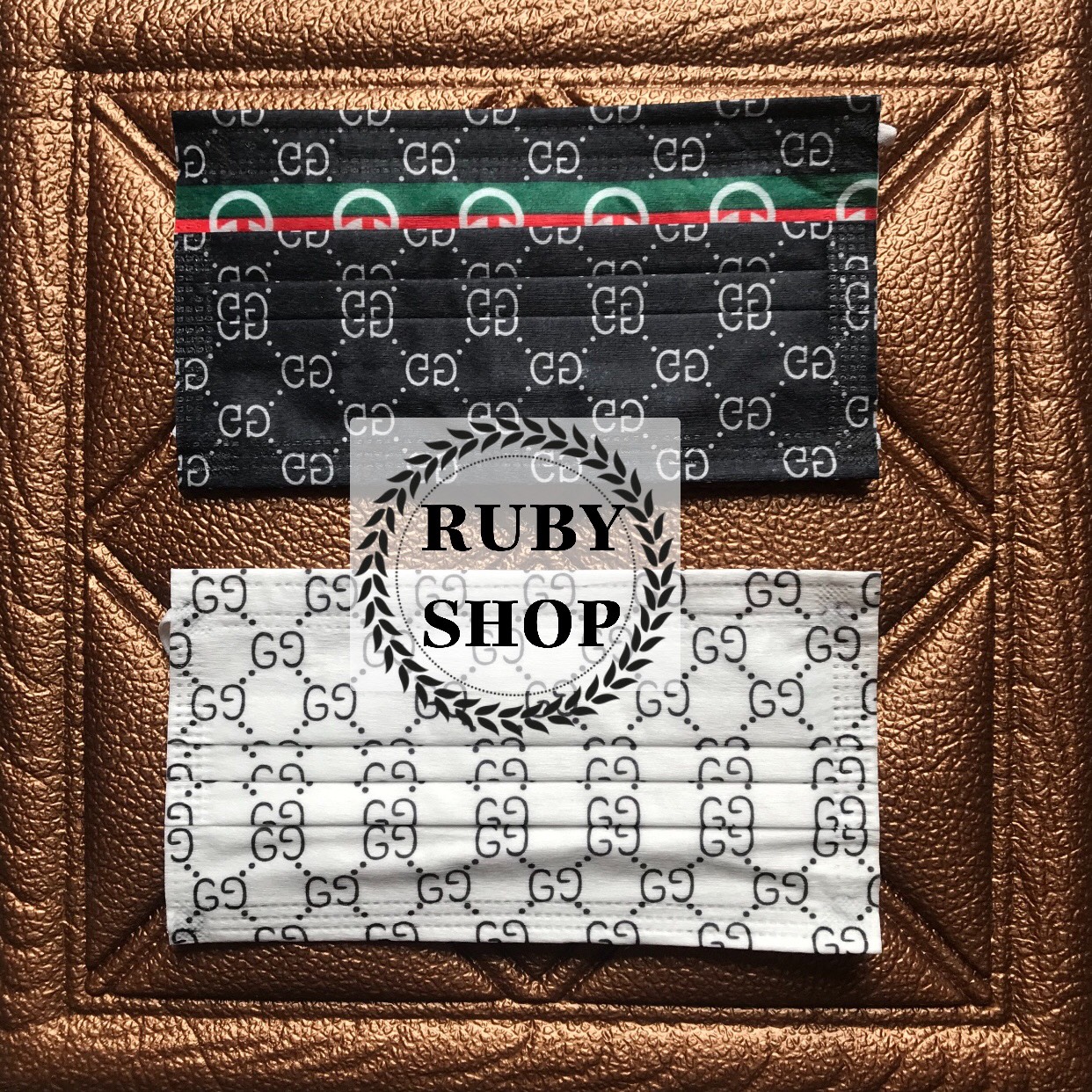 Khẩu Trang LV Kháng Khuẩn Set 10 chiếc  Hoạ Tiết Sang Chảnh 3 Màu Nâu/Đen/Trắng Chống ước dễ thở