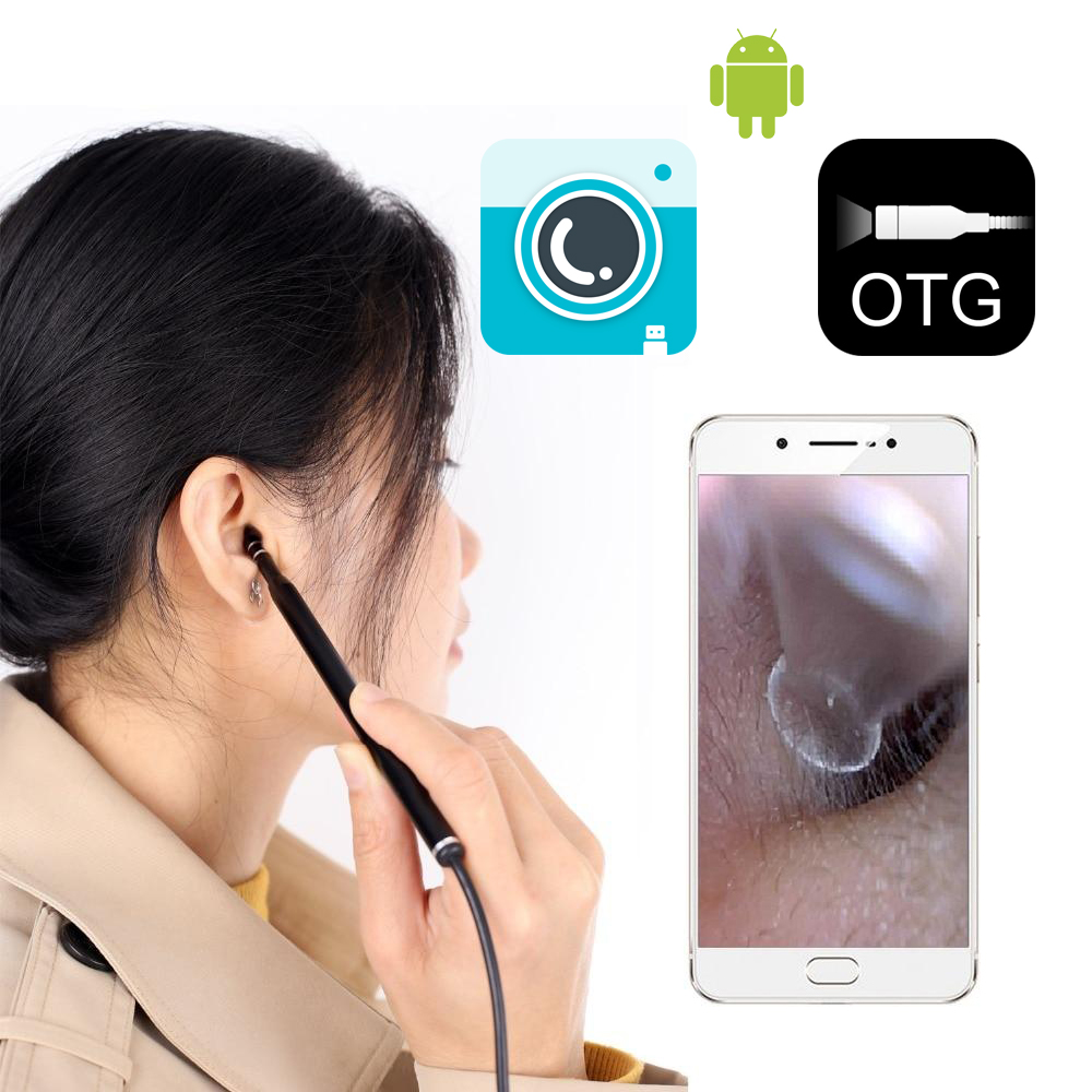 Lấy Ráy Tai Có Đèn Kèm Camera Soi Tại Nhà, Cây Móc Lỗ Tai - Thiết Kế Thông Minh, Nhỏ Gọn, Chống Nước (phần que dò), Đèn Led Có Thể Điều Chỉnh Độ Sáng - Bộ Lấy Ráy Tai, Máy Hỗ Trợ Lấy Ráy Tai Giá Rẻ,