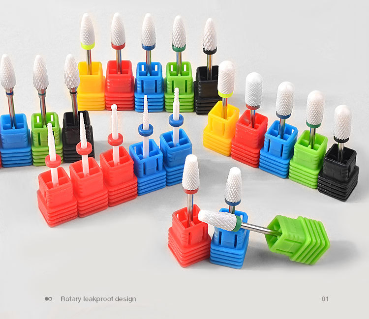 Đầu mài sứ (đầu mài dũa móng, phá móng) đủ kích cỡ (XF, F, M, C, XC)