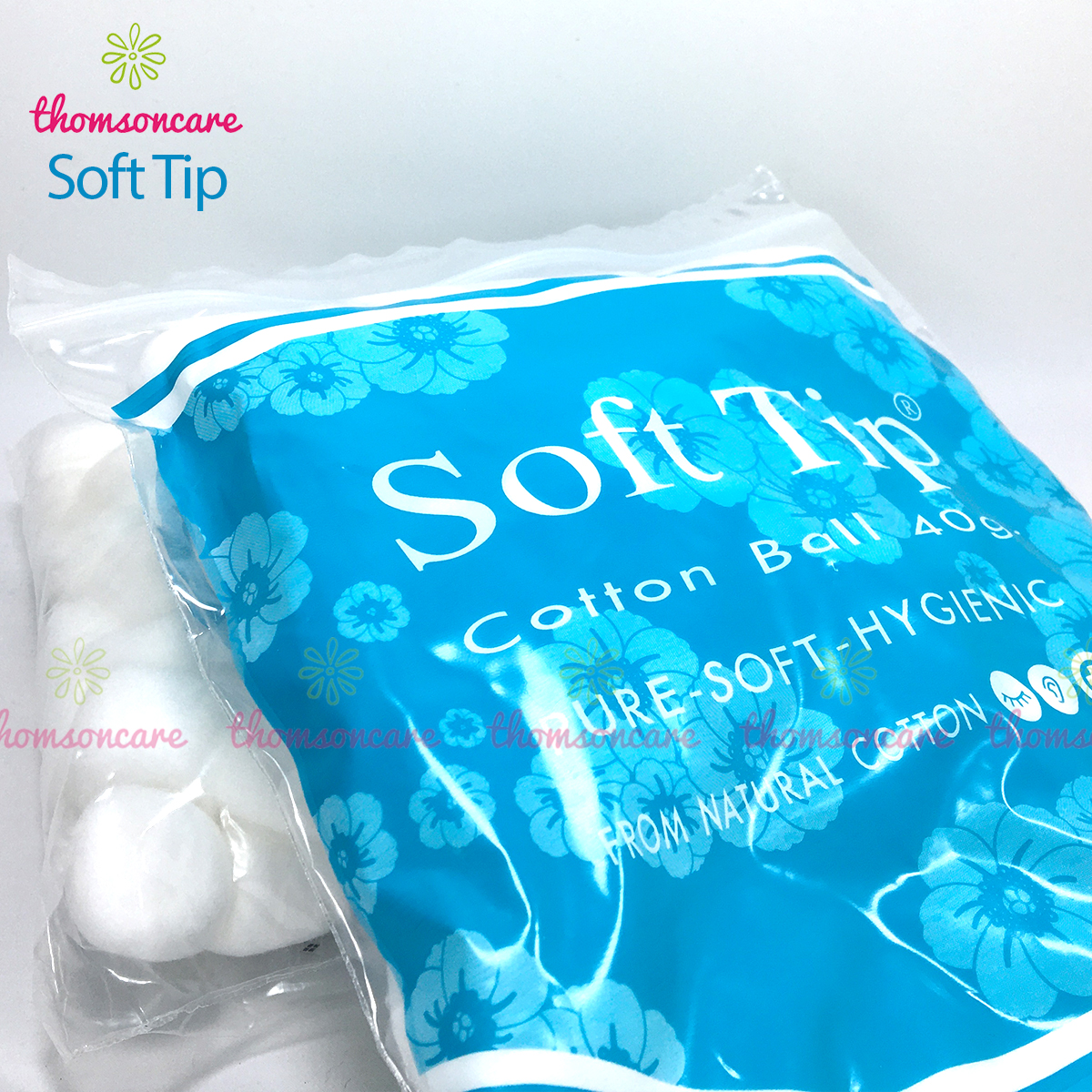 Bông gòn đút tai cho mẹ sau sinh Softtip - Bông viên tròn Soft tip, dùng trong y tế, nút nhét lỗ tai, trang điểm, giảm ù tai