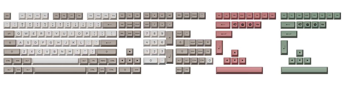 AKKO Keycap set – 9009 (PBT Double-Shot/ASA profile/178 nút)