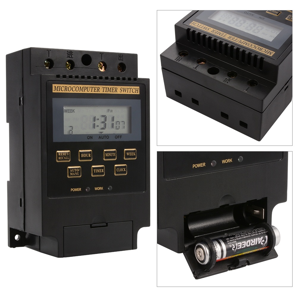 Công tắc hẹn giờ KG316T công suất 25A/220V (Đen)