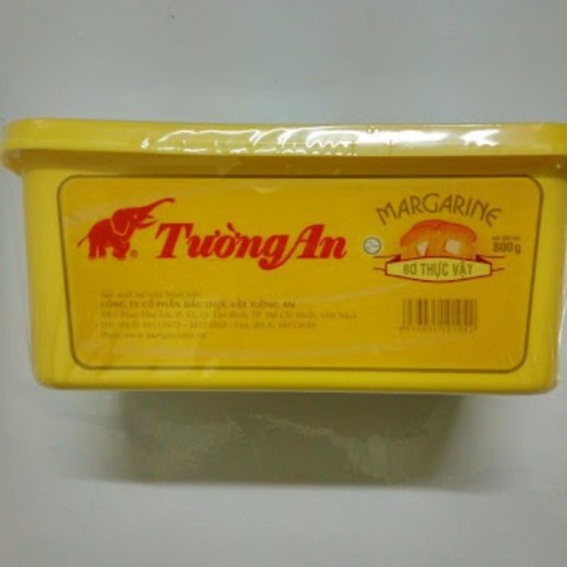 Bơ Thực Vật Tường An Margarine Hộp 800g Bách Hóa Phuong Dung 24h