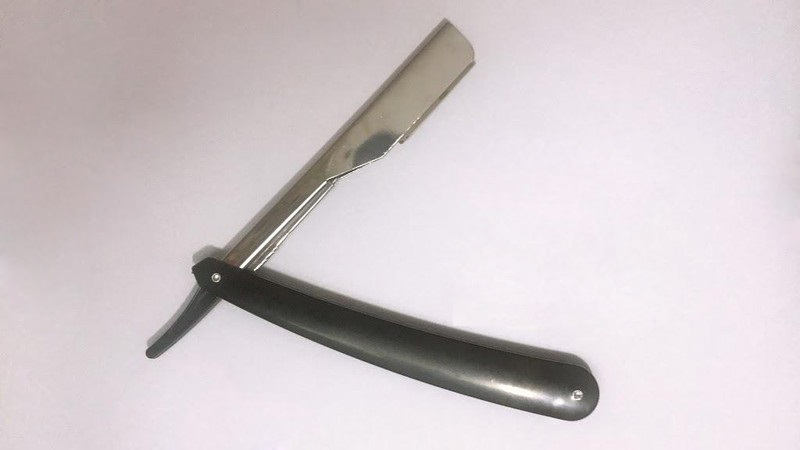 Dao cạo râu cán nhựa gấp gọn chuyên dụng, dụng cụ cạo râu cổ điển lưỡi rút cho thợ cắt tóc, dao cạo râu gập, lưỡi thép không gỉ, dao cạo lông mặt, lông mày, cạo tóc, dao khắc kiểu tóc cho nam nữ bỏ túi tiện dụng