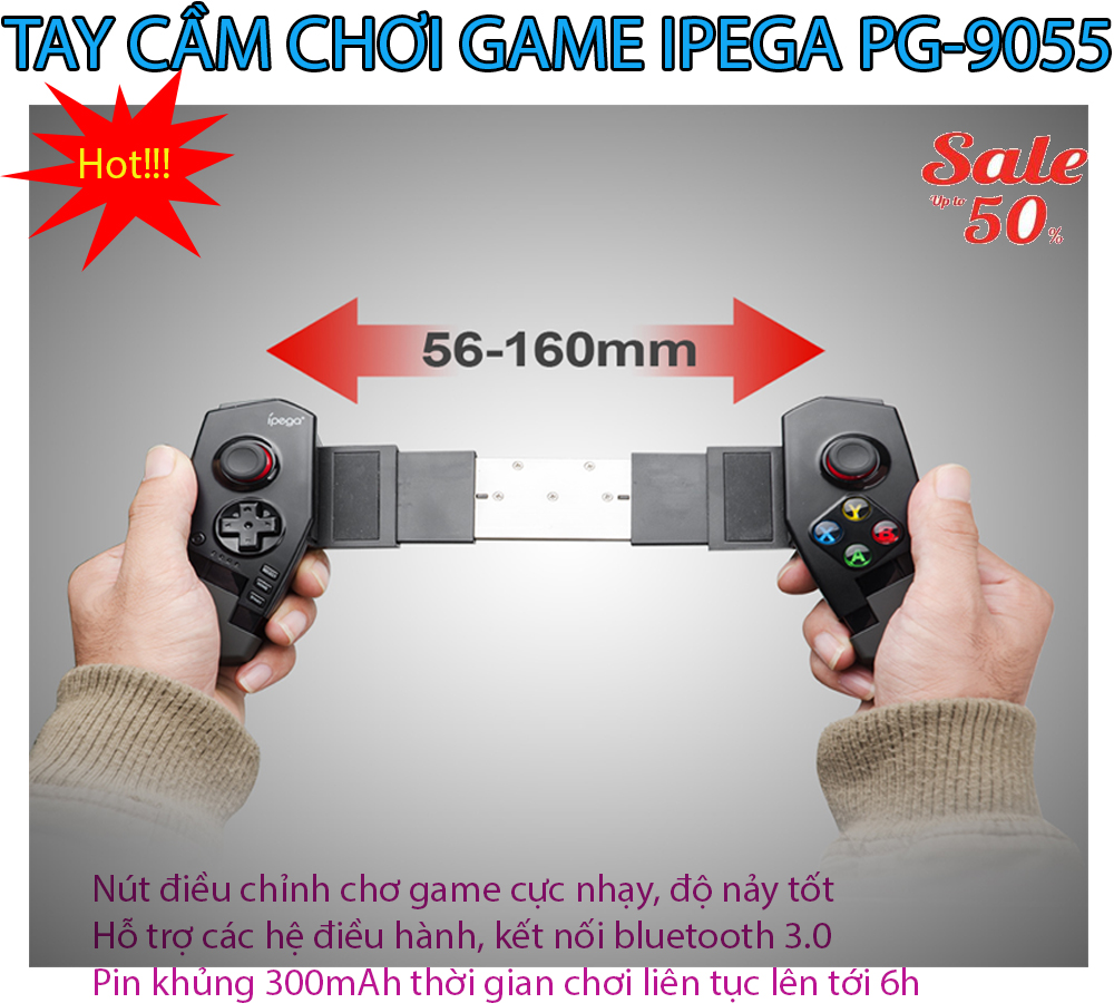 Gia tay cam choi game cho laptop , Giá tay cầm đá fifa online 3 - CHỌN NGAY TAY CẦM CHƠI GAME IPEGA 9055 (Loại tốt) Giải pháp chơi game đỉnh cao hiện đại mới ; MẪU IG-98, Giảm giá 50% NGAY HÔM NAY, Bảo hành 1 đổi 1 Sản phẩm