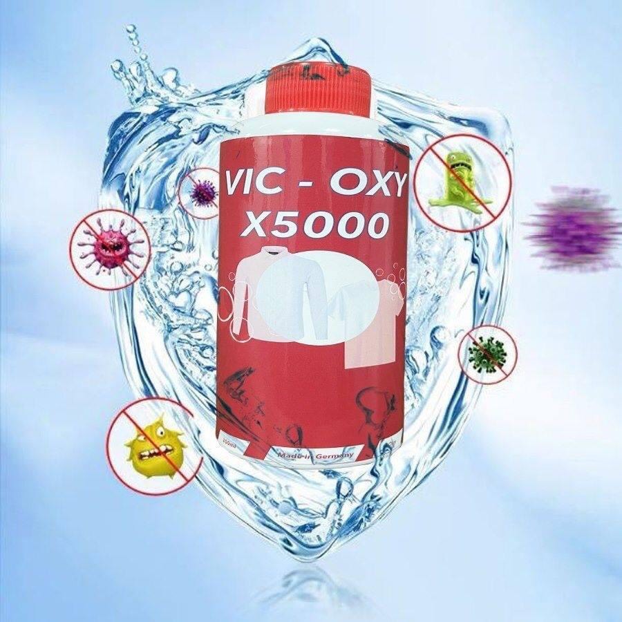 NƯỚC TẨY TRẮNG QUẦN ÁO VIC OXY X5000