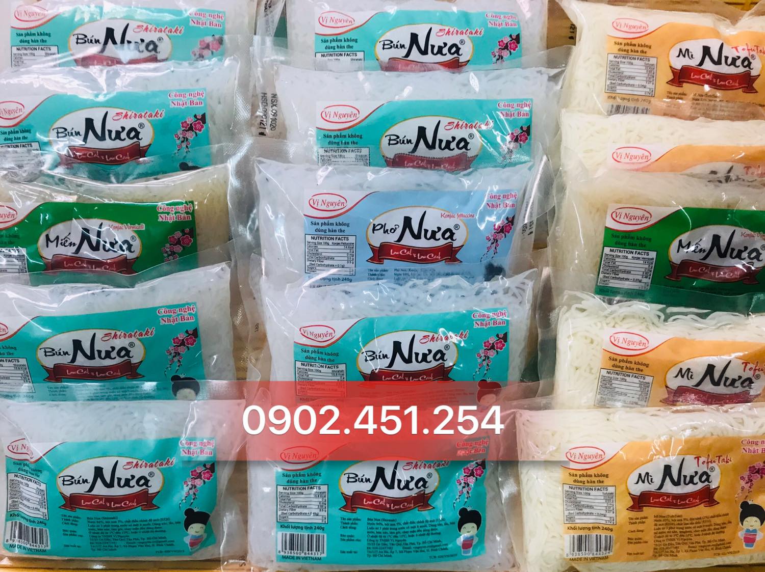 HCM - 1 Gói Mì Nưa Bún Nưa Miến Nưa Phở Nưa Com Nưa Vị Nguyên Das Keto Lowcab