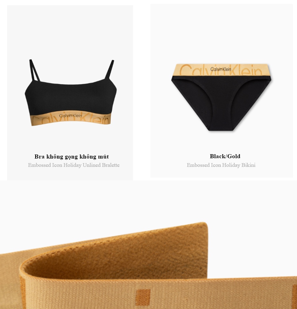 Embossed Icon Holiday Unlined Bralette