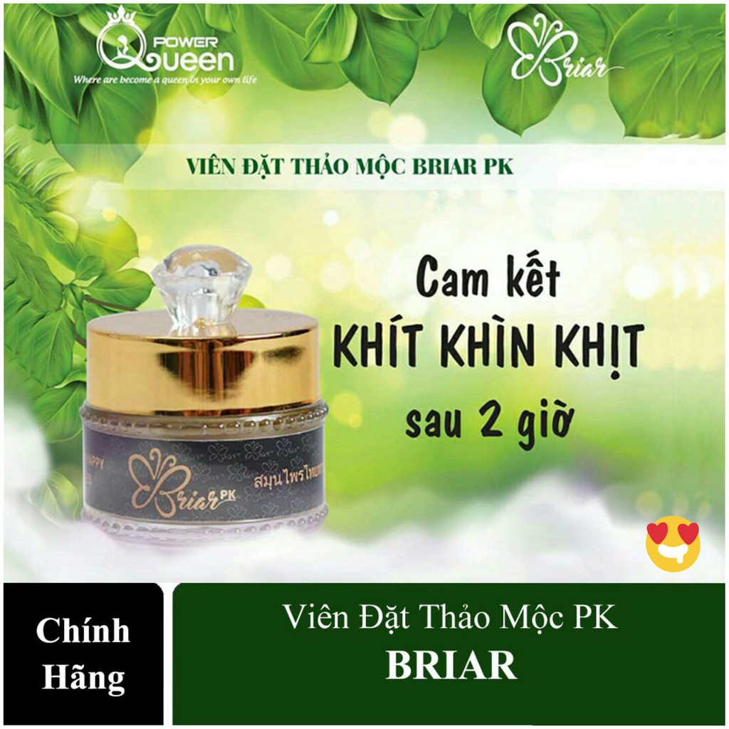 4 Viên đặt thảo mộc Briar pk se khít vùng kín hiệu quả sau 2giờ viên đặt nhỏ gọn, tự tan chảy không cần moi (che tên nhạy cảm)