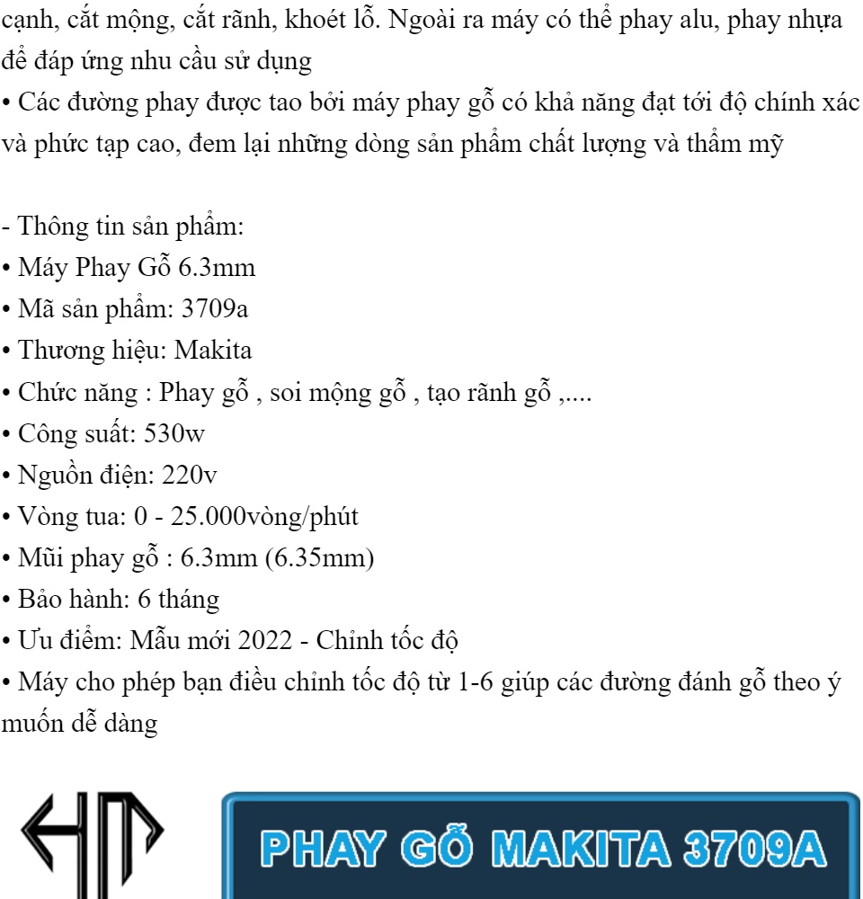 Máy Soi Phay Gỗ Makita