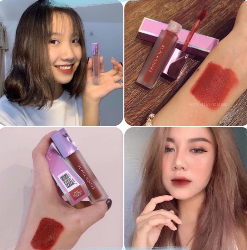 SON KEM  BLACK ROUGE A 12  ĐỎ NÂU