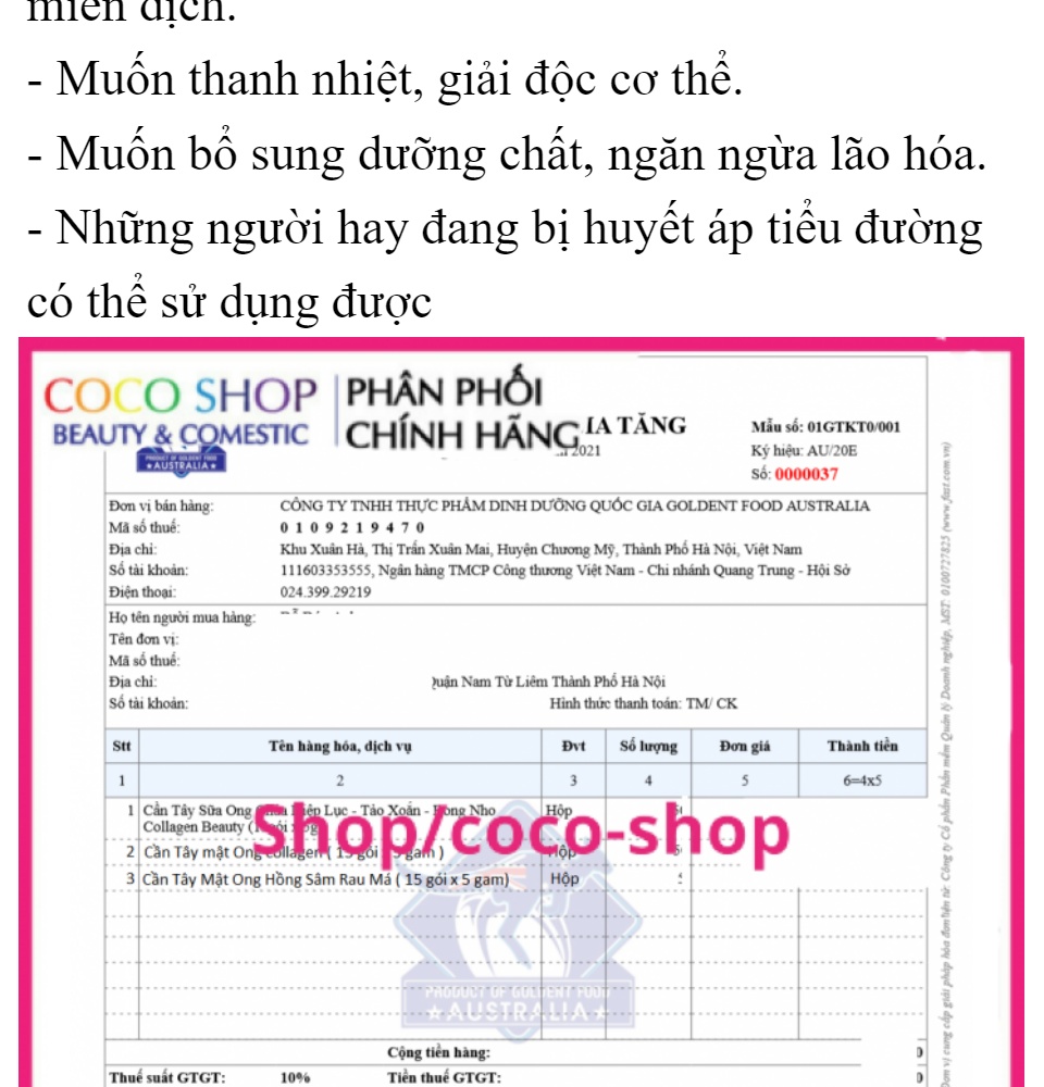 Bột cần tây mật ong giảm cân hồng sâm rau má thanh lọc cơ thể đẹp da , đẹp dáng hộp 15 gói HSD 2024 4