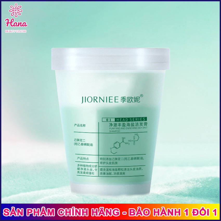 Tẩy da chết cho tóc và da đầu JIORNIEE Hana Tech hũ 250ml - Sạch Gàu, Kiềm Soát Dầu Thừa, Tóc Không Còn Bết Dính - Tẩy tế bào chết da đầu, tẩy tế bào chết tóc, tẩy da chết đầu, tẩy tế bào chết cho da đầu - Hanatech