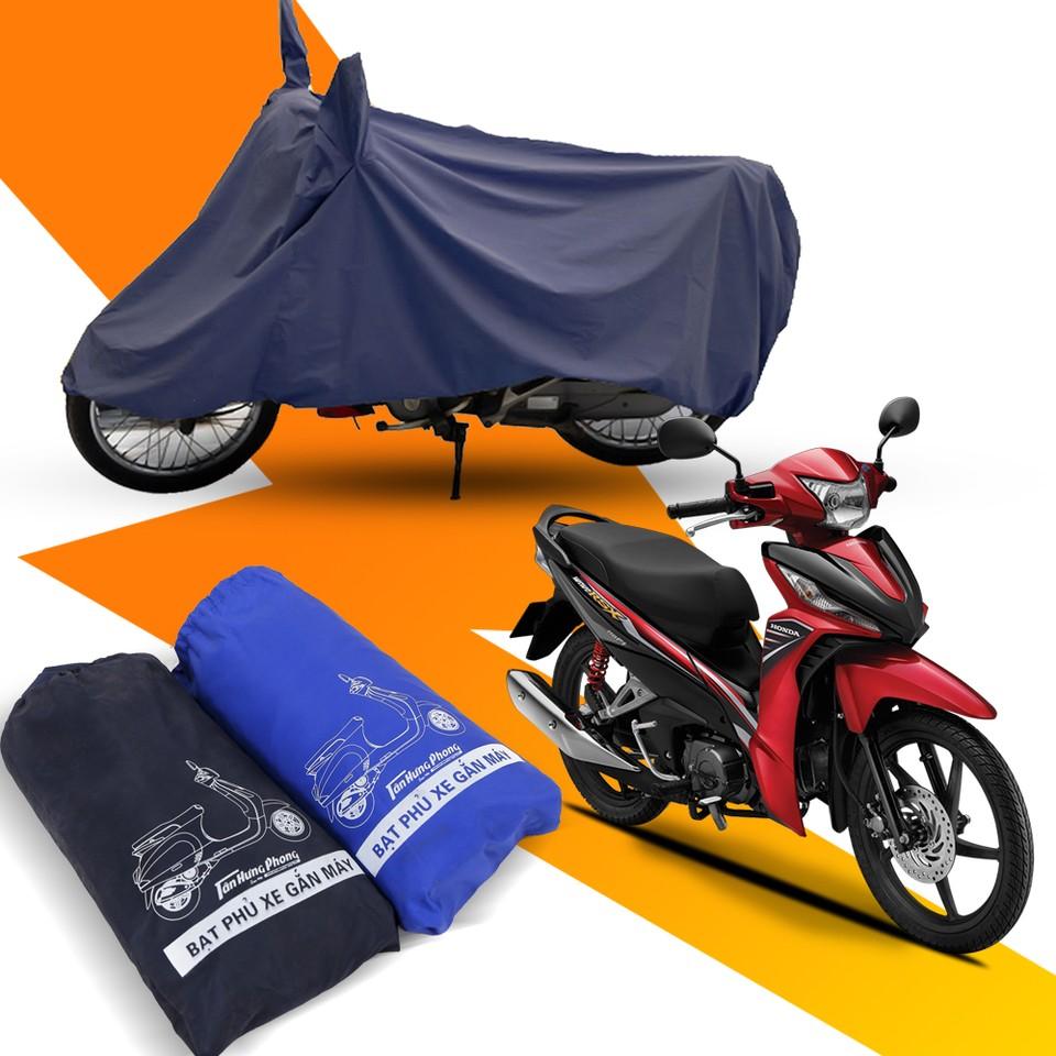 Bạt Phủ Xe Máy Vải Dù Cao Cấp - Áo Trùm Xe Máy Có Chun 2 Đầu Che NắngChe Mưa