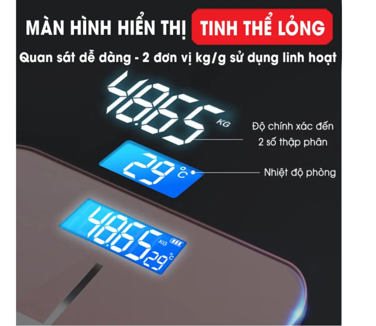 LOẠI TỐT- CÂN ĐIỆN TỬ IP MẶT GƯƠNG CHỊU LỰC ĐẾN 180KG ĐO CÂN NẶNG VÀ NHIỆT ĐỘ PHÒNG CHÍNH XÁC 100% - CÂN SỨC KHỎE GIA ĐÌNH XỊN - BỀN ĐẸP CHẤT LƯỢNG BH 1 ĐỔI 1