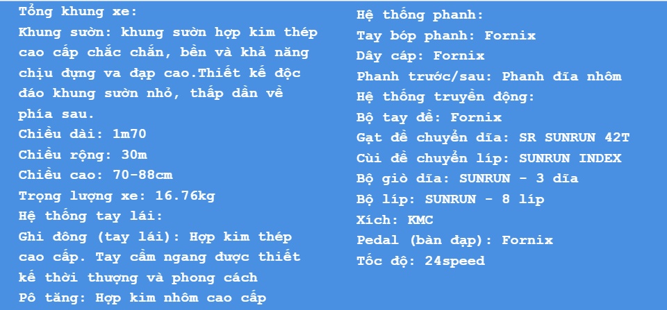 Xe đạp địa hình Fornix X26 Thiết Kế kiểu dáng Khí Động Lực Học tiên