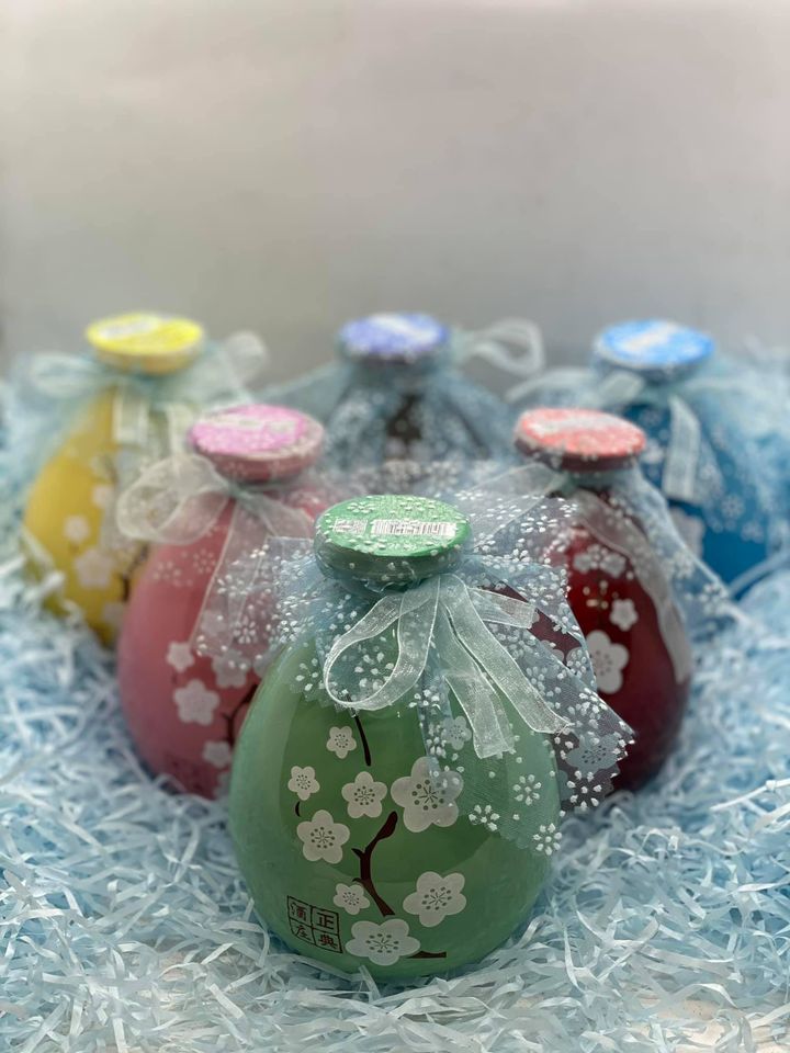 Bình đựng rưou nữ nhi hồng, hoa văn cổ trang, dung tích 500ml