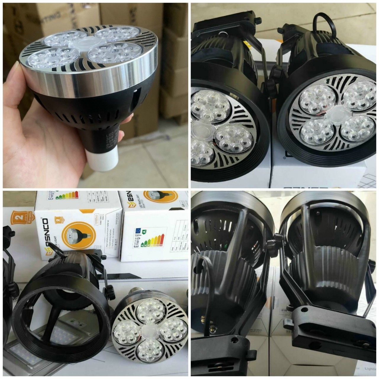 Đèn Rọi Par30 25w Thương hiệu nổi tiếng Esnco Siêu sáng Siêu bền chuyên dùng cho phòng trưng bày Cửa hàng Show room Thiết kế nội thất