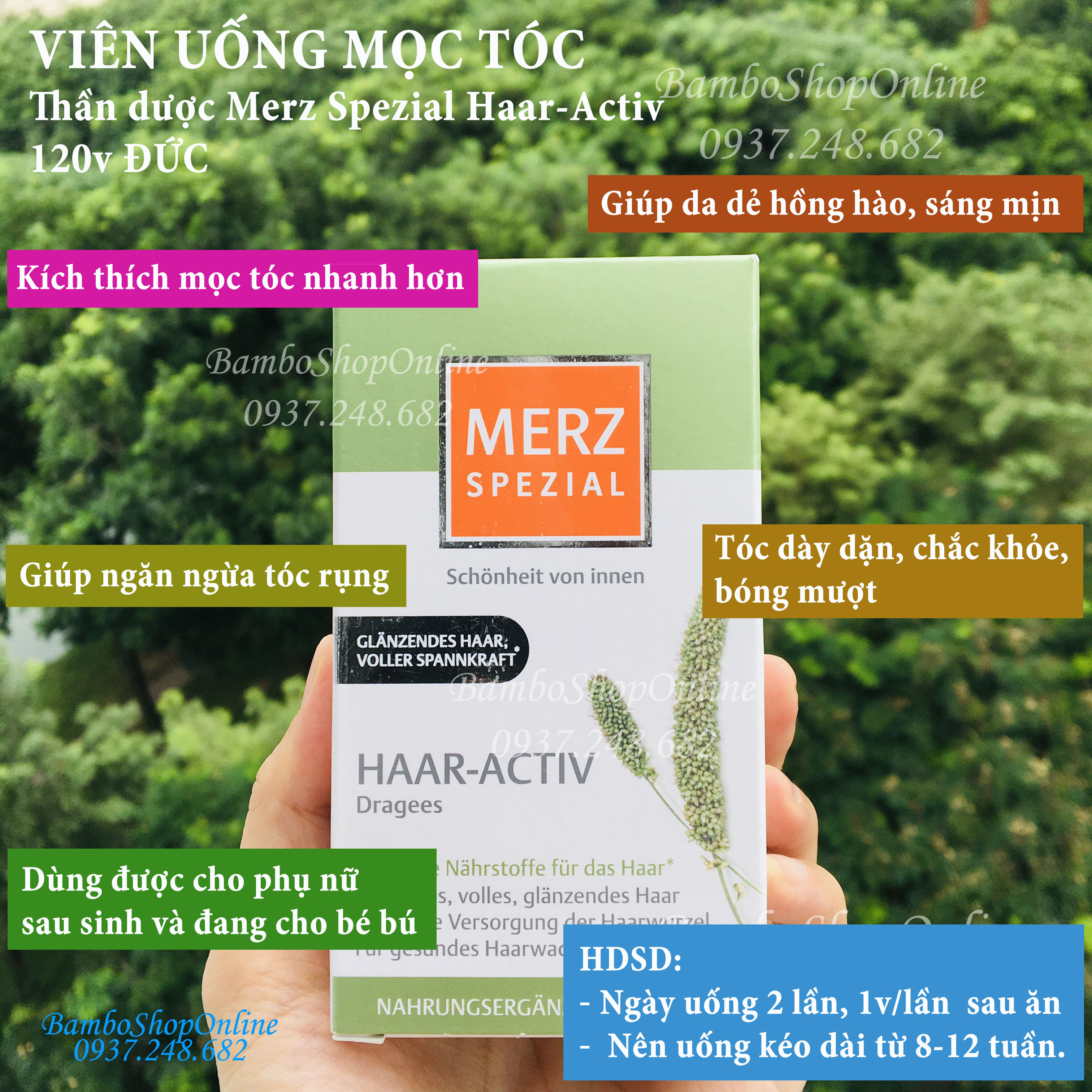 Viên uống mọc tóc Merz Spezial Haar Activ Hàng nội địa Đức HaiHangDuc #13 Viên uống mọc tóc Merz Spezial Haar Activ Hàng nội địa Đức HaiHangDuc