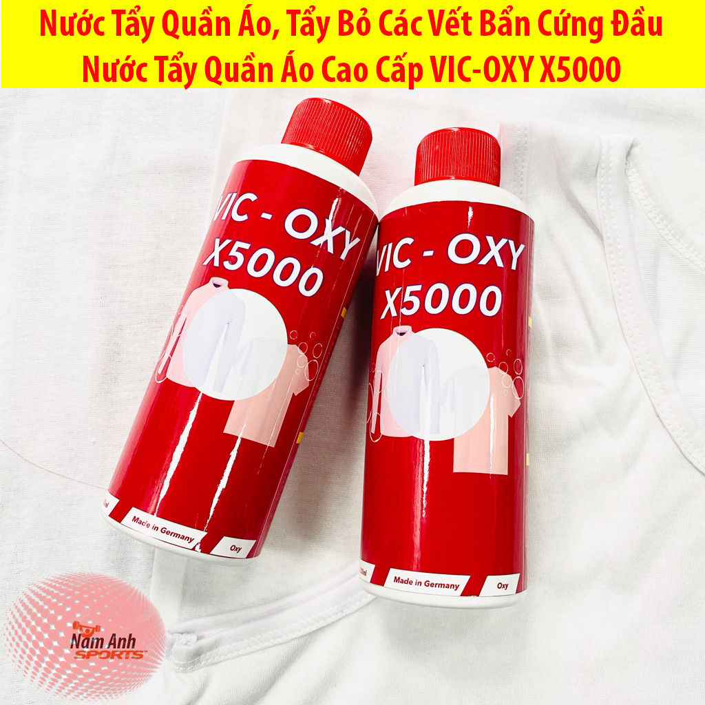 Bình VIC-OXY X5000 Nước Tẩy Giặt Quần Áo , Chai Dung Dịch Tẩy Trắng Vết Bẩn, Úa Vàng, Nấm Mốc. Tẩy Trắng Vết Mực, Sơn, Ố Vàng. Chất Tẩy Trắng Giày Dung Dịch Cọ Rửa Rày , Nước Tẩy Trắng Quần Áo Không Làm Mất Màu Gốc