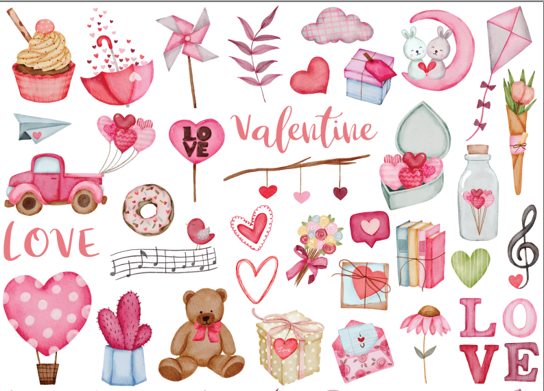 Sticker dán sổ tay, trang trí sổ dán ảnh, scrapbook, nhãn dán sinh nhật, giáng sinh