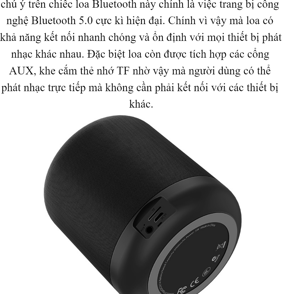 Loa Bluetooth Mini Chính hãng Hoco BS30 New Moon Wireless V5.0WT - Pin Cực Lâu