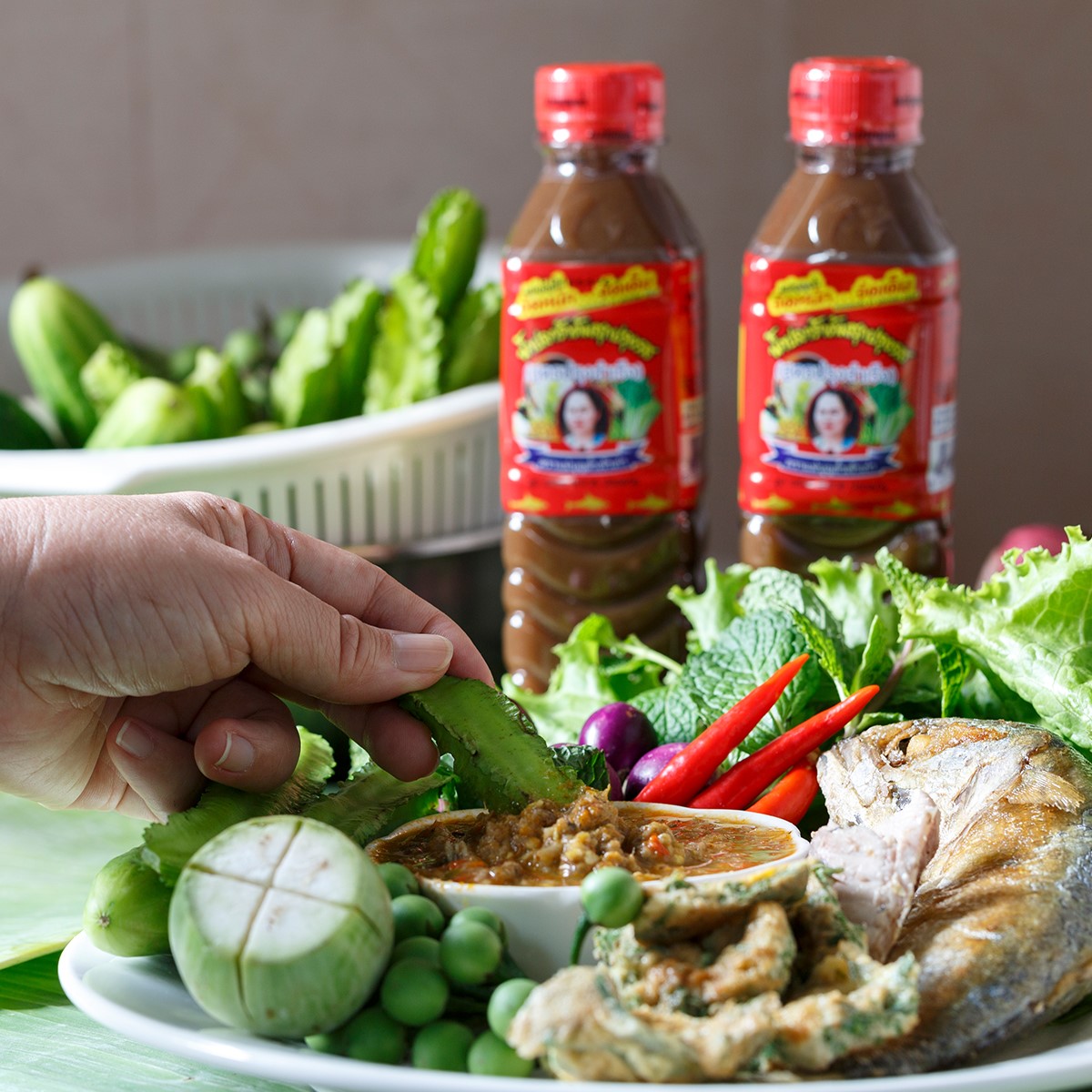 Nước Mắm Thái Lan Làm Gỏi Đu Đủ Somtum ADOMA Ba Khía Chua Cay Maebunlam 400ml- ปลาร้าแม่บุญล้ํา Cách Làm Sốt Trộn Sụm Tôm Ghẹ Xoài Thái Lan ส้มตําไทย