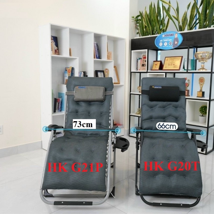 Ghế Tựa Lưng, Ghế Xếp Thư Giãn HAKAWA G21P, Ghế Xếp Quyền Linh HAKAWA HK-G21P - Trọng Tải 300kg - Thay miễn phí phụ kiện nệm và lưới trong 5 NĂM – Bảo hành 25 năm