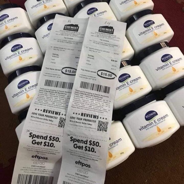 Kem dưỡng Redwin Vitamin E Cream 300g Úc