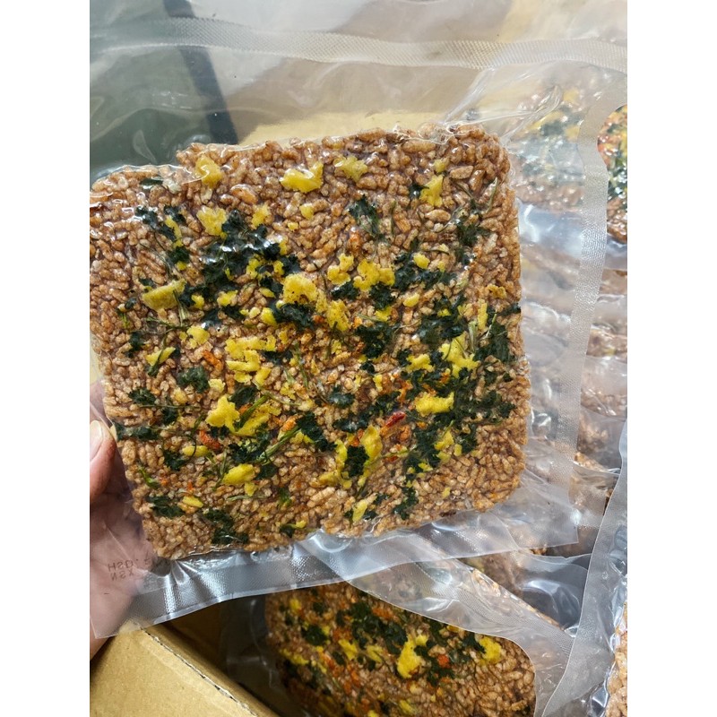 Cơm cháy GẠO LỨT chà bông - cơm cháy gạo lứt rong biển giòn - Đồ ăn vặt - ăn kiêng - đồ ăn - bánh ăn vặt