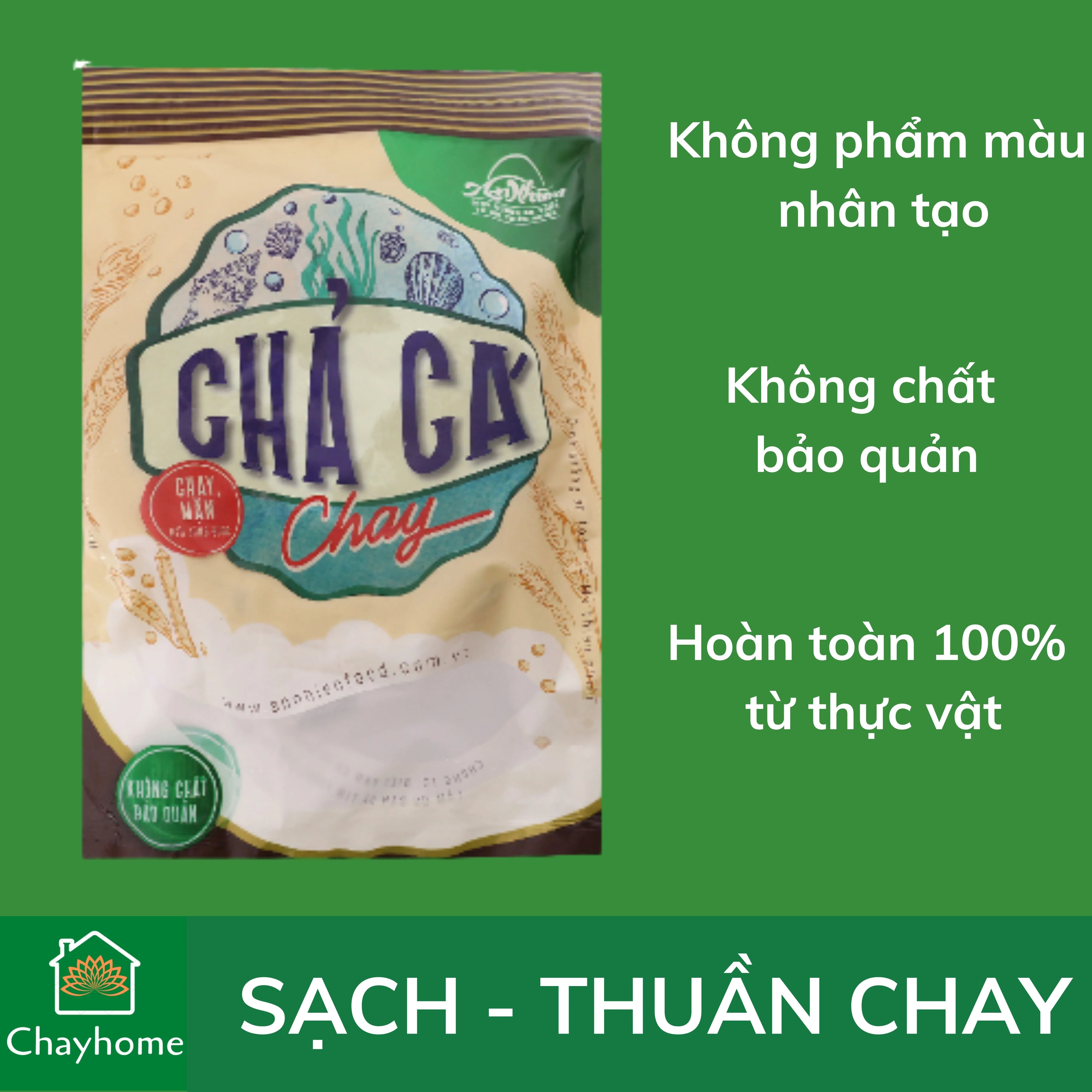 500g Chả cá chay An Nhiên Siêu ngon - Chayhome - Thực phẩm chay/ đồ ăn chay/ chả chay + TẶNG Cá mòi chay Âu Lạc đơn 299k