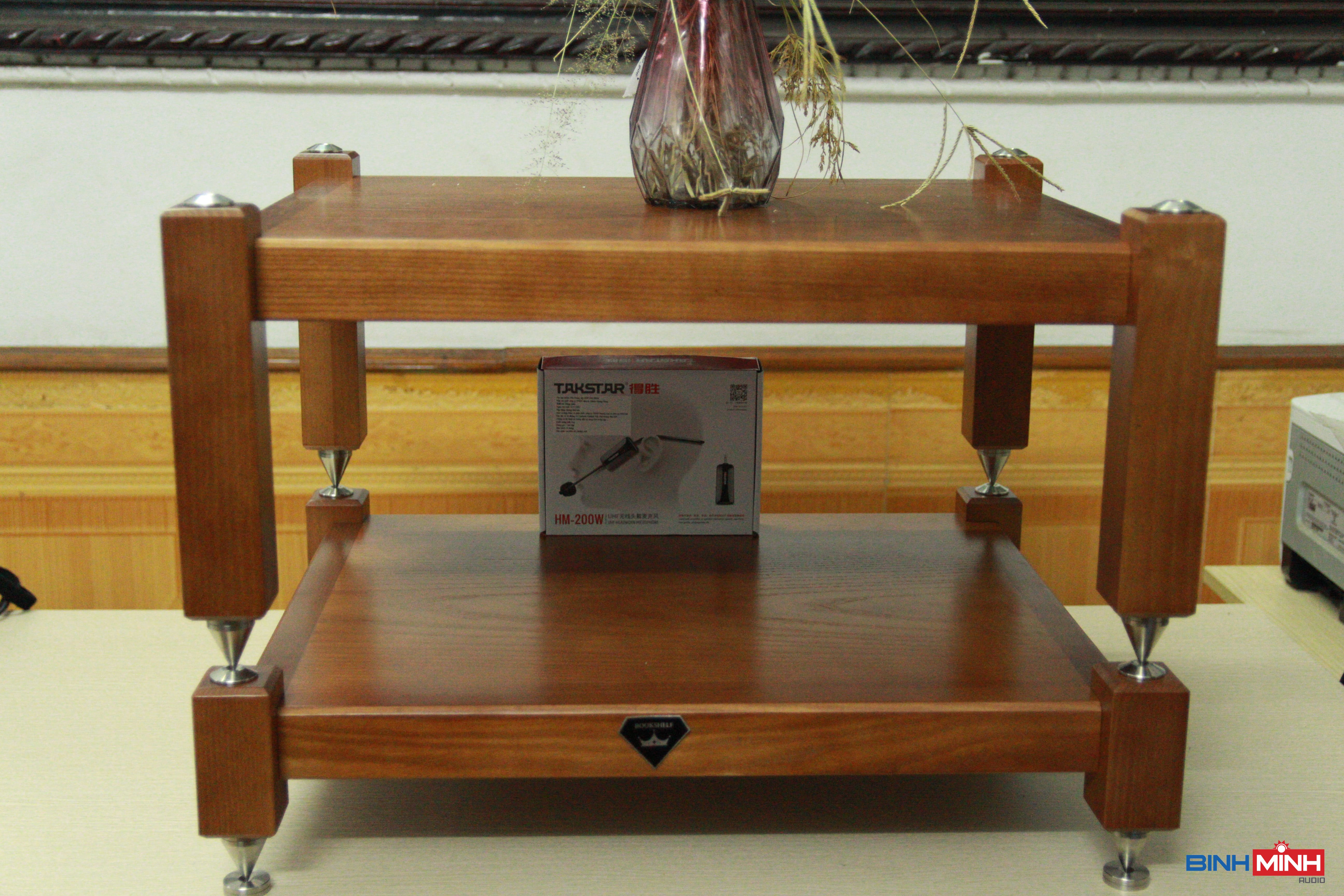 Kệ audio chống rung 2 tầng Gỗ Sồi Venza GS 02