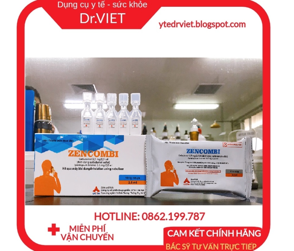 Dung dịch dùng cho máy xông khí dung Zencombi- Trẻ em, người lớn bệnh tắc nghẽn đường thở, hen phế quản, hen suyễn 44 Dung dịch dùng cho máy xông khí dung Zencombi- Trẻ em, người lớn bệnh tắc nghẽn đường thở, hen phế quản, hen suyễn
