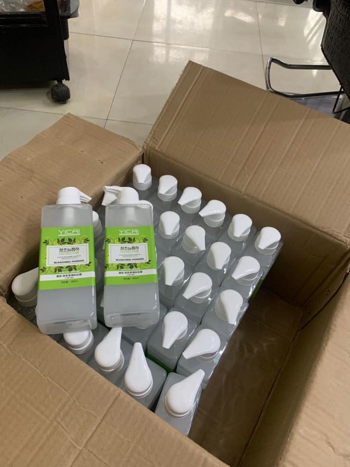 Bóc màu nhuộm oxy hóa , bóc đỏ , bóc đen ,tím , xanh không dùng oxi