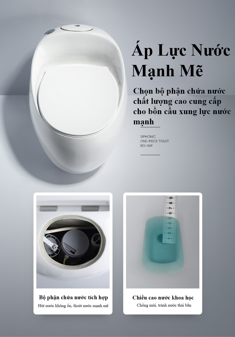 Bồn Cầu Trứng Schmidt, Bồn Cầu Một Khối Nhập Khẩu Cao Cấp, Thiết Kế Hiện Đại Sang Trọng Phù Hợp Với Mọi Kiểu Dáng Phòng Tắm-Hàng Chính Hãng, Bảo Hành 5 Năm