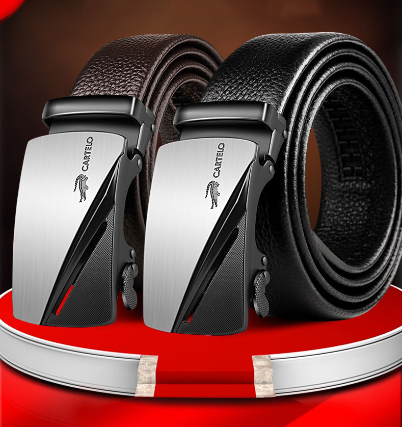 Thắt lưng nam CARTELO- G101 rộng 3.5Cm DÀI 120Cm, dây nịt nam Cartelo cao cấp khóa hợp kim , da 2 lớp mềm mại.-[Dây lưng nam, thắt lưng da cá sấu, thắt lưng nam da bò thật, dây lưng nam cao cấp full hộp-[green store]