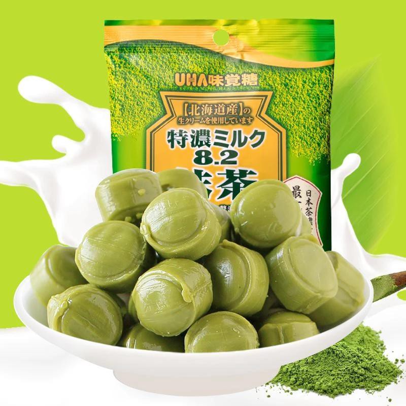 Kẹo Sữa Trà Xanh UHA Nhật Bản