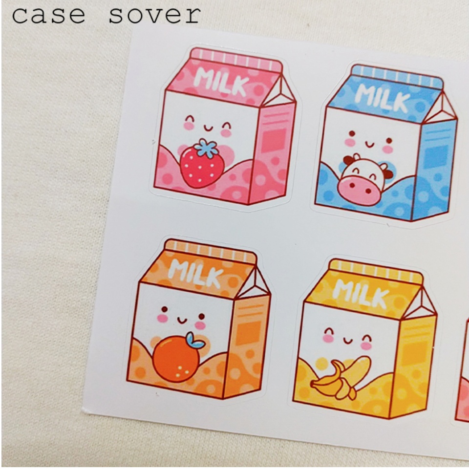 Hướng dẫn Hình vẽ hộp sữa cute đơn giản cho người mới bắt đầu