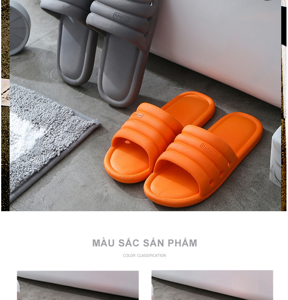 Dép nam nữ đi trong nhà KS01, chất liệu nhựa mềm cao cấp, đúc nguyên khối, đế mềm thoải mái chống trơn trượt phù hợp đi trong nhà, nhà tắm và ngoài trời - DOZIMAX STORE 16