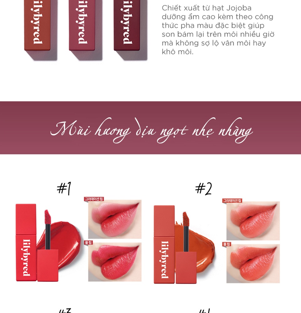 Son kem siêu lì Lilybyred MOOD LIAR VELVET TINT (Có chọn màu) - Date 09.2021 3