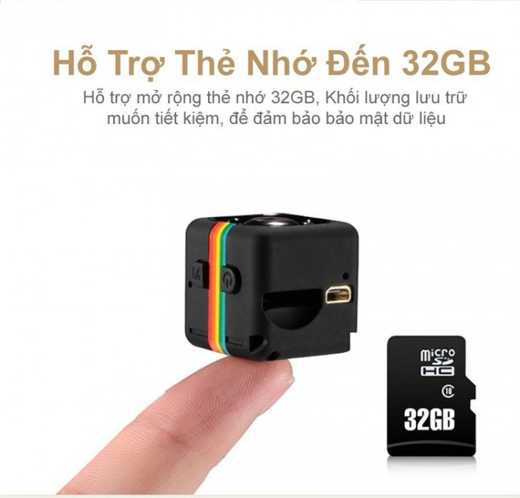 Camera siêu nhỏ mini,Camera Hành Trình Mini DV SQ11 Full HD 1080P Hỗ Trợ Ban Đêm Cao Cấp AZONE,thiết kế nhỏ gọn, quay phim cho chất lượng hình ảnh rõ nét,Hỗ trợ thẻ nhớ lên đến 32G Bảo Hành 12T