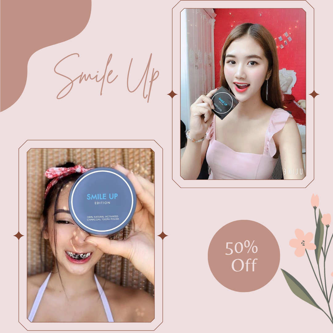 Trắng răng than hoạt tính SMILE UP hủ 100g