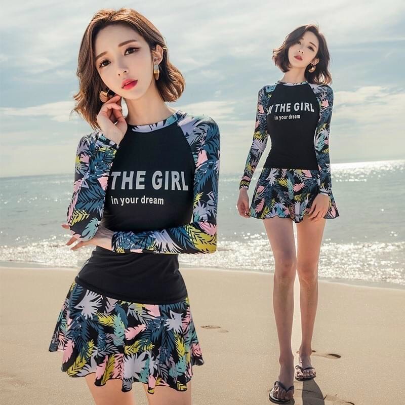 Lịch sử giá Đồ bơi nữ kín đáo áo croptop ngắn tay xoắn ngực phối quần bơi  lưng cao đủ màu đi biển tôn dáng dễ mặc đẹp cập nhật 3/2024 -