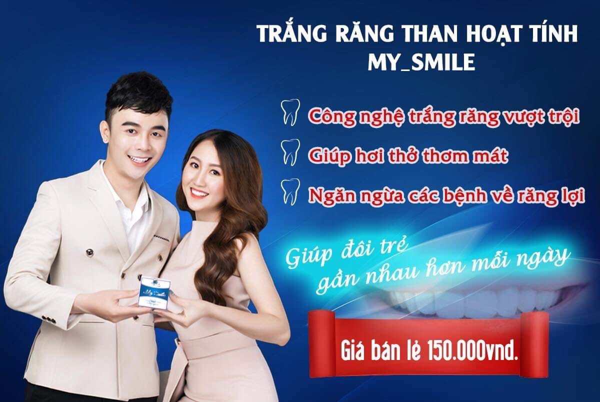 Bột trắng răng than tre hoạt tính MY SMILE