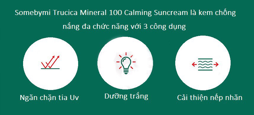 Káº¿t quáº£ hÃ¬nh áº£nh cho some by mi truecica mineral 100 calming suncream spf50+/pa+++