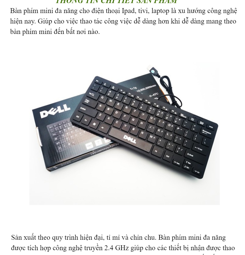 [HÀNG TỐT - GIẢM THÊM 8%] Bàn phím Laptop Mini có dây - Bàn Phím Keyboard mini