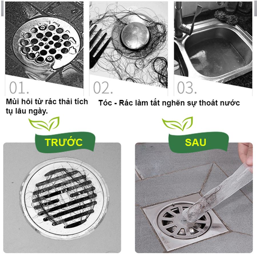 Combo 100 túi lọc rác bồn rửa chén